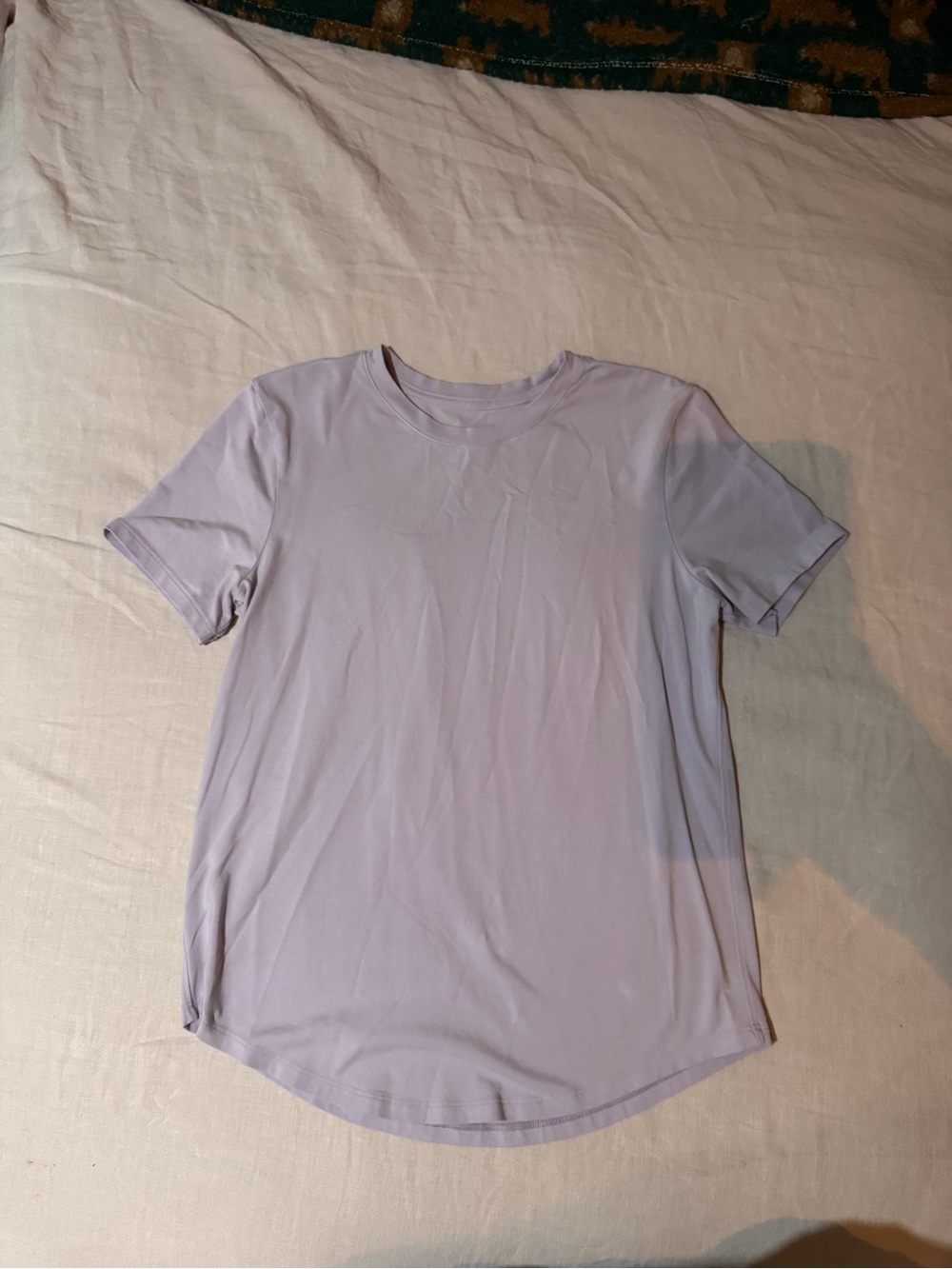 Lululemon Lavender Crew Neck Short Sleeve Shirt